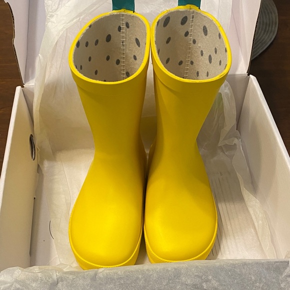 Ten Little Toddler Rain Boots Bright Yellow Rain Boots SZ 9 - Picture 3 of 9